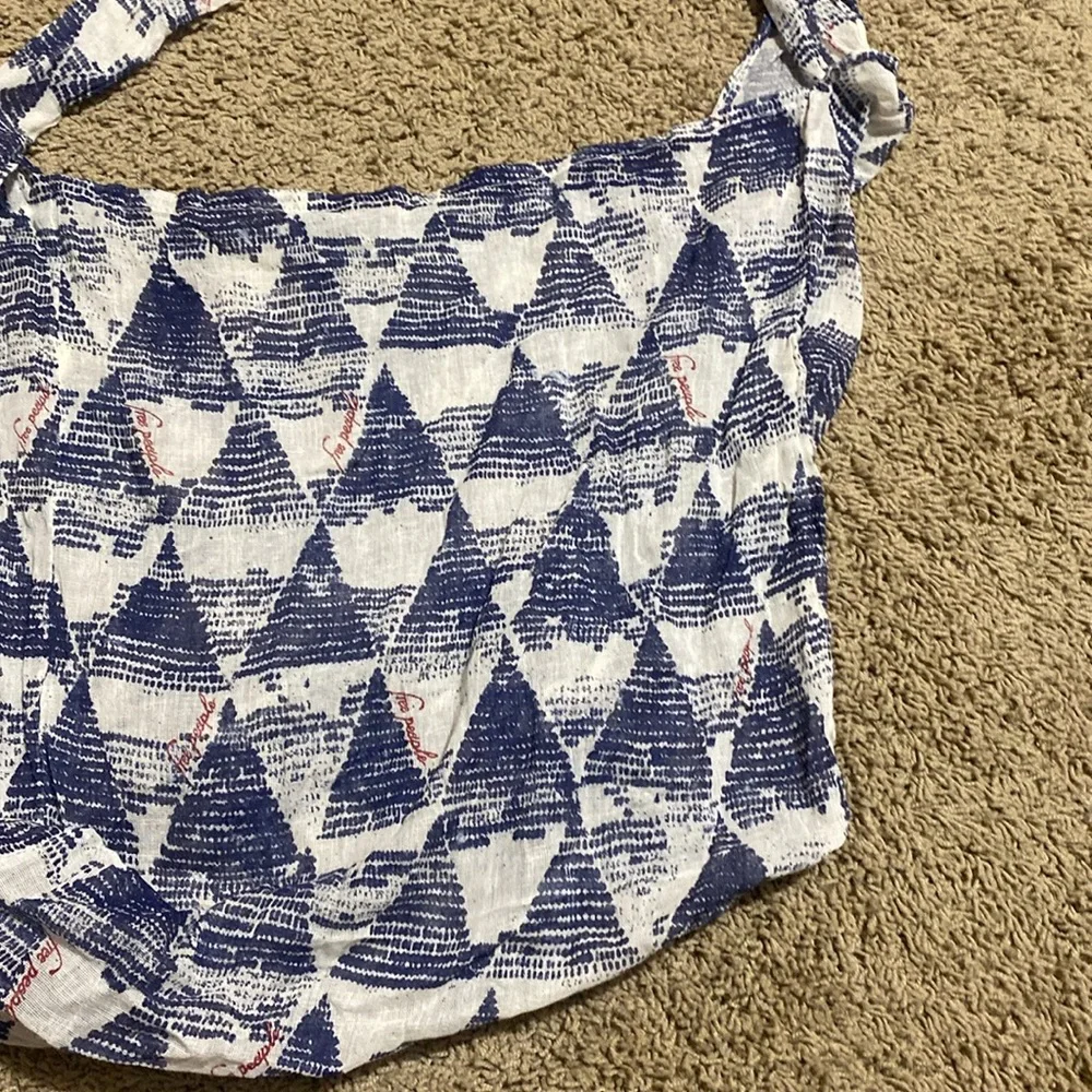 Free People | Reusable‎ Bag Muslin Graphic Print Hobo One Strap - Picture 3 of 7